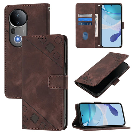 Skin Feel Embossed Leather Phone Case, For vivo S20 Pro 5G, For vivo Y300 5G, For vivo S19 Pro, For vivo S19