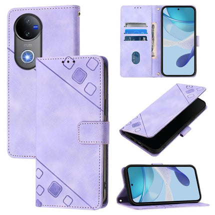 Skin Feel Embossed Leather Phone Case, For vivo Y29S 5G / Y04 4G Global, For vivo Y29 4G Global, For vivo V50 5G Global, For vivo S20 5G