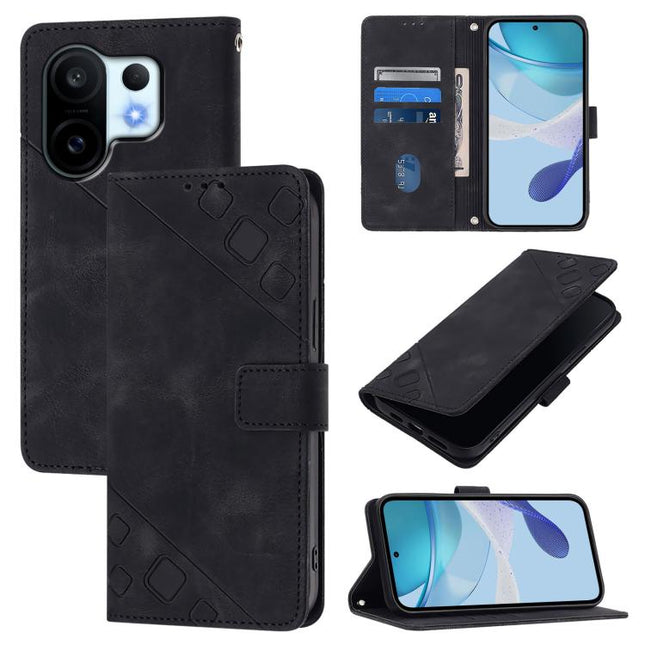 Skin Feel Embossed Leather Phone Case, For vivo S30 Pro mini, For vivo S30, For vivo Y39 5G Global, For vivo V50 Lite 5G