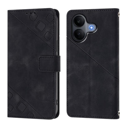 Skin Feel Embossed Leather Phone Case, For vivo V60 Lite 5G Global, For vivo Y400 5G Global, For vivo Y400 4G, For vivo V60 5G Global
