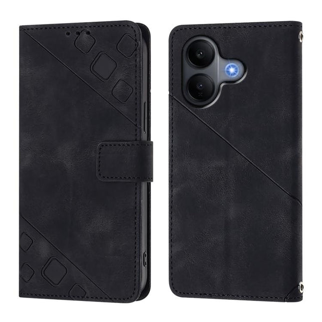 Skin Feel Embossed Leather Phone Case, For vivo V60 Lite 5G Global, For vivo Y400 5G Global, For vivo Y400 4G, For vivo V60 5G Global