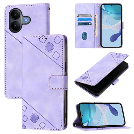 Skin Feel Embossed Leather Phone Case, For vivo V60 Lite 5G Global, For vivo Y400 5G Global, For vivo Y400 4G, For vivo V60 5G Global