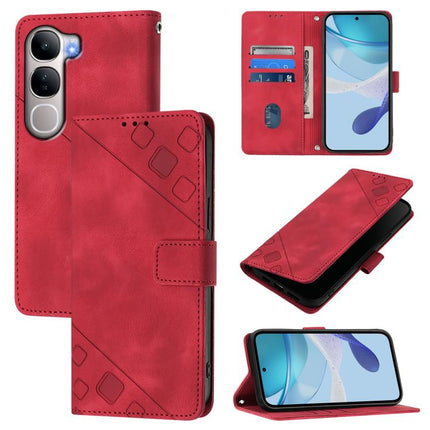 Skin Feel Embossed Leather Phone Case, For vivo X300 Ultra 5G, For vivo X300 Pro, For vivo X300, For vivo Y31 5G Global
