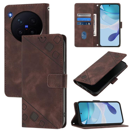 Skin Feel Embossed Leather Phone Case, For vivo X300 Ultra 5G, For vivo X300 Pro, For vivo X300, For vivo Y31 5G Global