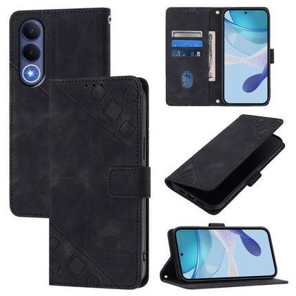 Skin Feel Embossed Leather Phone Case, For vivo X300 FE 5G Russia / 5G Zeiss, For vivo X300s 5G, For vivo V70 FE 5G, For vivo Y21 5G 2026 Global / Y05 4G
