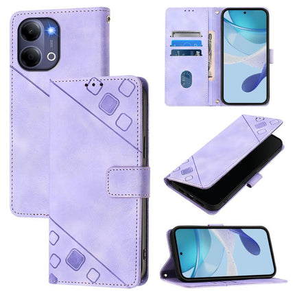 Skin Feel Embossed Leather Phone Case, For vivo X300 FE 5G Russia / 5G Zeiss, For vivo X300s 5G, For vivo V70 FE 5G, For vivo Y21 5G 2026 Global / Y05 4G