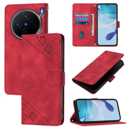 Skin Feel Embossed Leather Phone Case, For vivo X300 FE 5G Russia / 5G Zeiss, For vivo X300s 5G, For vivo V70 FE 5G, For vivo Y21 5G 2026 Global / Y05 4G