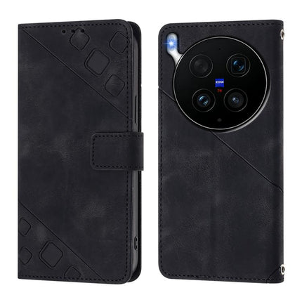 Skin Feel Embossed Leather Phone Case, For vivo X300 Ultra 5G, For vivo X300 Pro, For vivo X300, For vivo Y31 5G Global