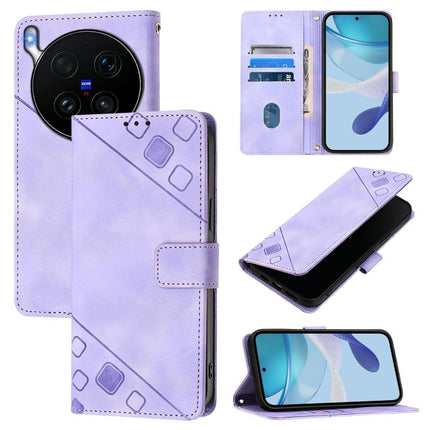 Skin Feel Embossed Leather Phone Case, For vivo X300 Ultra 5G, For vivo X300 Pro, For vivo X300, For vivo Y31 5G Global