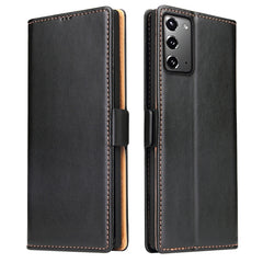 Fierre Shann PU Genuine Leather Texture Horizontal Flip Leather Case with Holder & Card Slots & Wallet, For iPhone 12 Pro Max, For iPhone 12 mini, For iPhone 12 / 12 Pro, For Samsung Galaxy Note20, For Samsung Galaxy Note20 Ultra