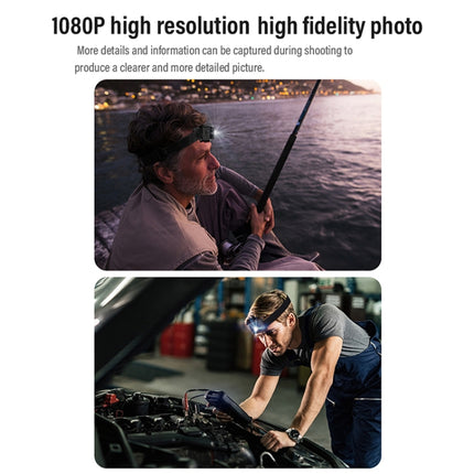 D8 1080P Head-mounted LED Motion Sensor Video Recording Lighting Camera, D8