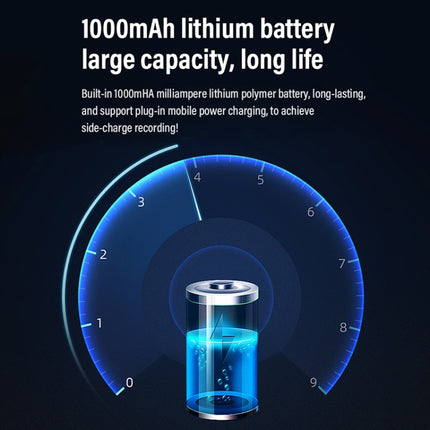 D8 1080P Head-mounted LED Motion Sensor Video Recording Lighting Camera, D8