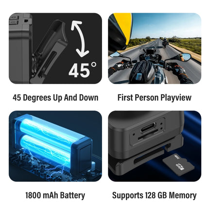 D8 1080P Head-mounted LED Motion Sensor Video Recording Lighting Camera, D8