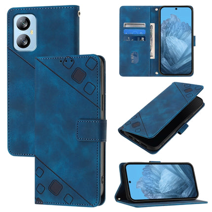 Skin Feel Embossed Leather Phone Case, For Blackview Wave 6C, For Blackview Shark 8, For Blackview A53, For Blackview A52