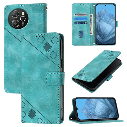 Skin Feel Embossed Leather Phone Case, For Blackview Wave 6C, For Blackview Shark 8, For Blackview A53, For Blackview A52
