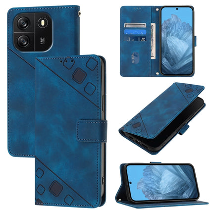 Skin Feel Embossed Leather Phone Case, For Blackview Wave 6C, For Blackview Shark 8, For Blackview A53, For Blackview A52
