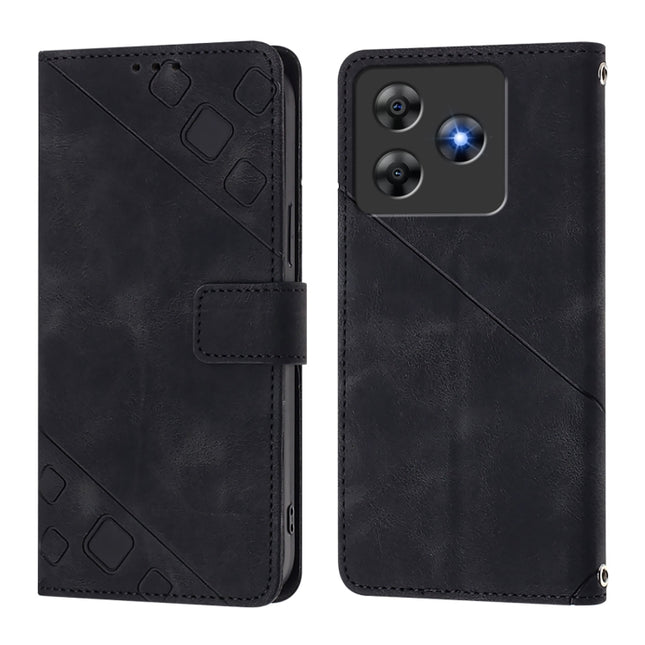 Skin Feel Embossed Leather Phone Case, For Blackview Wave 8C, For Blackview Oscal Flat 2 / 2C, For Blackview Oscal Flat 1C, For Blackview Color 8