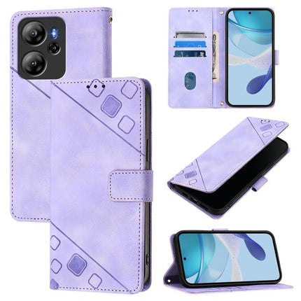Skin Feel Embossed Leather Phone Case, For Blackview Wave 7C, For Blackview Wave 10, For Blackview Shark 6, For Blackview Oscal Tiger 13