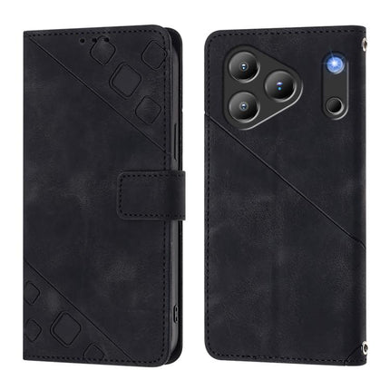 Skin Feel Embossed Leather Phone Case, For Blackview Wave 7C, For Blackview Wave 10, For Blackview Shark 6, For Blackview Oscal Tiger 13