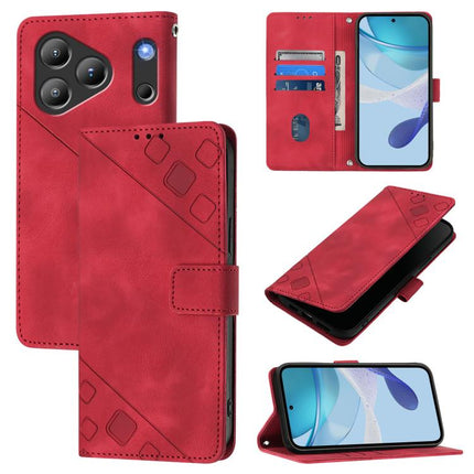 Skin Feel Embossed Leather Phone Case, For Blackview Wave 7C, For Blackview Wave 10, For Blackview Shark 6, For Blackview Oscal Tiger 13
