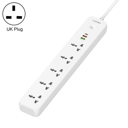 LDNIO SC5319 5-position Travel Home Office Socket with 38W USB Ports, Cable Length: 2m, EU Plug, UK Plug, US Plug