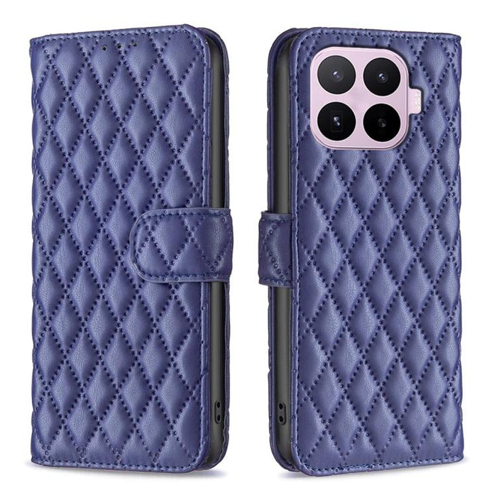 Diamond Lattice Wallet Flip Leather Phone Case, For Xiaomi Poco M6 4G / Redmi 13 4G
