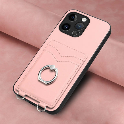 R20 Ring Card Holder Phone Case, For iPhone 15 Pro Max, For iPhone 15 Pro, For iPhone 15 Plus, For iPhone 15