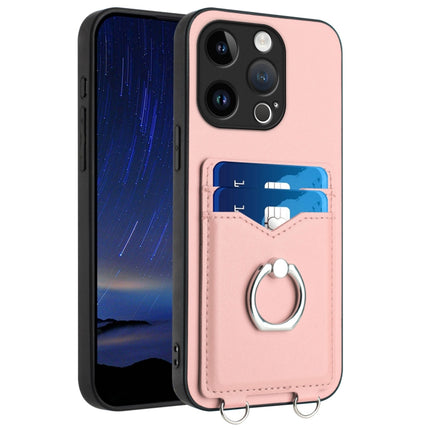 R20 Ring Card Holder Phone Case, For iPhone 15 Pro Max, For iPhone 15 Pro, For iPhone 15 Plus, For iPhone 15