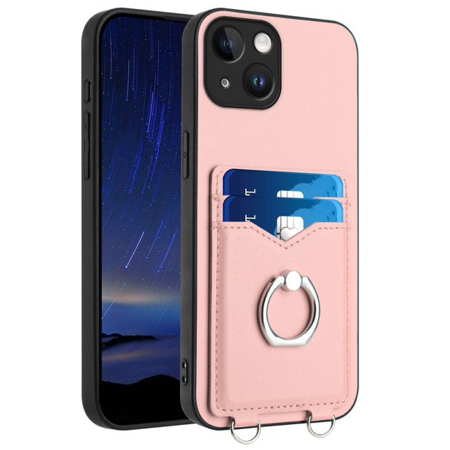 R20 Ring Card Holder Phone Case, For iPhone 15 Pro Max, For iPhone 15 Pro, For iPhone 15 Plus, For iPhone 15