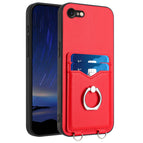 For iPhone SE 2022 / SE 2020 / 8 / Red