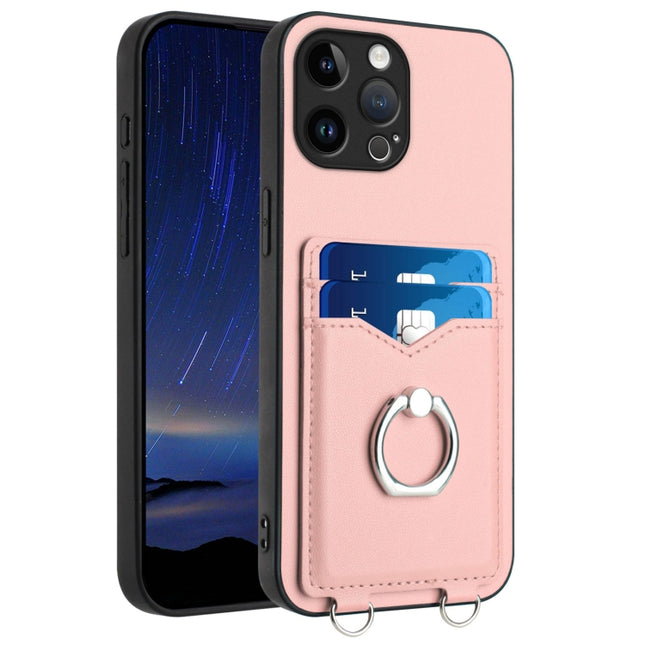 R20 Ring Card Holder Phone Case, For iPhone SE 2022 / SE 2020 / 8, For iPhone 13 Pro Max, For iPhone 13 Pro, For iPhone 13