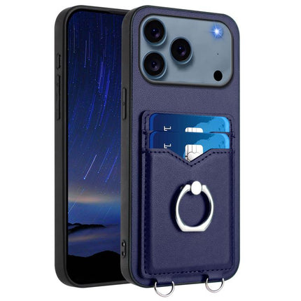 R20 Ring Card Holder Phone Case, For iPhone 17 Pro Max, For iPhone 17 Pro, For iPhone 17, For iPhone Air