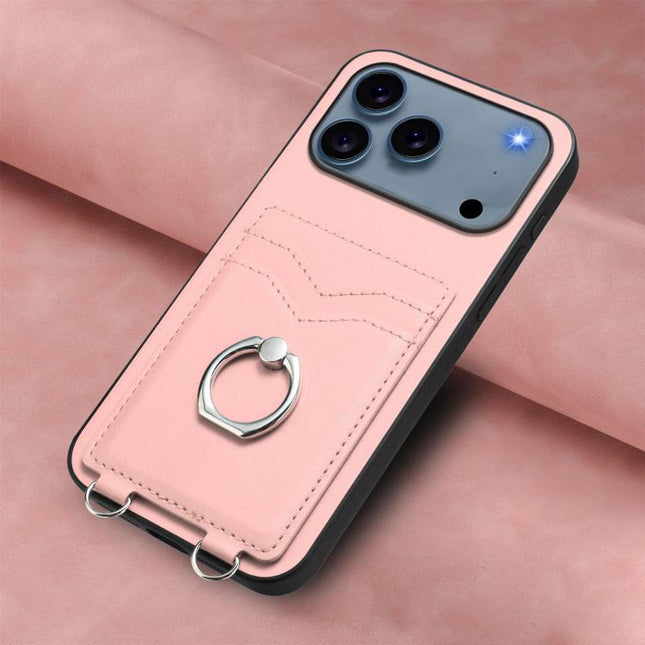 R20 Ring Card Holder Phone Case, For iPhone 17 Pro Max, For iPhone 17 Pro, For iPhone 17, For iPhone Air