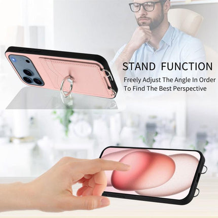 R20 Ring Card Holder Phone Case, For iPhone 17 Pro Max, For iPhone 17 Pro, For iPhone 17, For iPhone Air