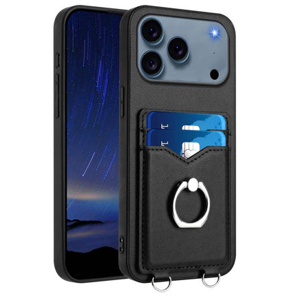 R20 Ring Card Holder Phone Case, For iPhone 17 Pro Max, For iPhone 17 Pro, For iPhone 17, For iPhone Air