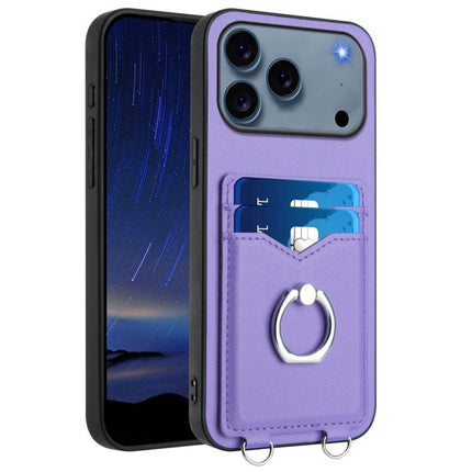 R20 Ring Card Holder Phone Case, For iPhone 17 Pro Max, For iPhone 17 Pro, For iPhone 17, For iPhone Air