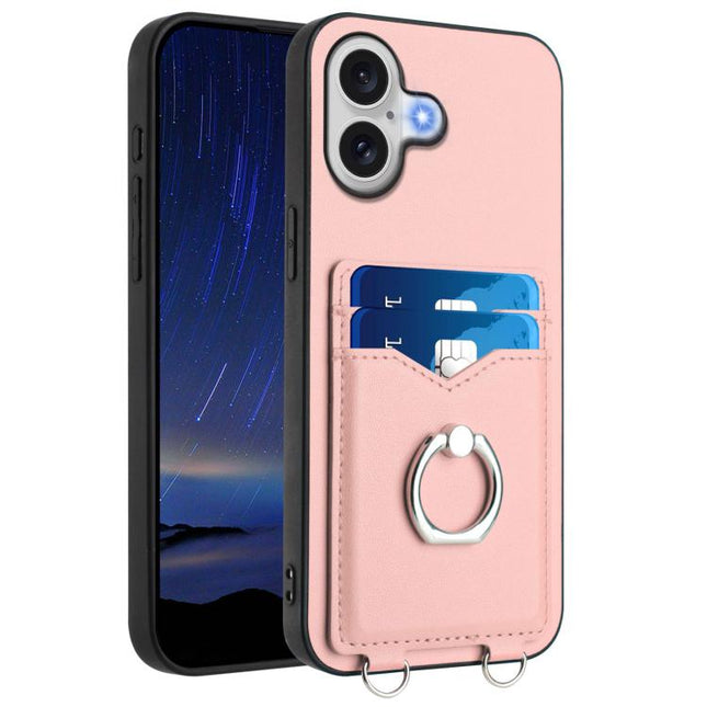 R20 Ring Card Holder Phone Case, For iPhone 17 Pro Max, For iPhone 17 Pro, For iPhone 17, For iPhone Air