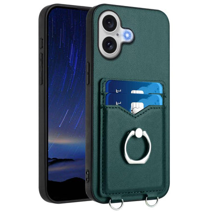R20 Ring Card Holder Phone Case, For iPhone 17 Pro Max, For iPhone 17 Pro, For iPhone 17, For iPhone Air