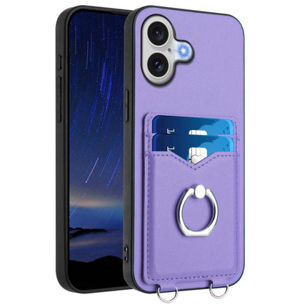 R20 Ring Card Holder Phone Case, For iPhone 17 Pro Max, For iPhone 17 Pro, For iPhone 17, For iPhone Air