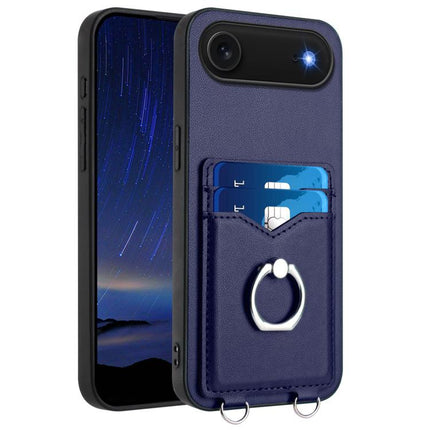 R20 Ring Card Holder Phone Case, For iPhone 17 Pro Max, For iPhone 17 Pro, For iPhone 17, For iPhone Air