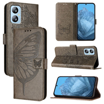 Embossed Butterfly Leather Phone Case, For Blackview A52