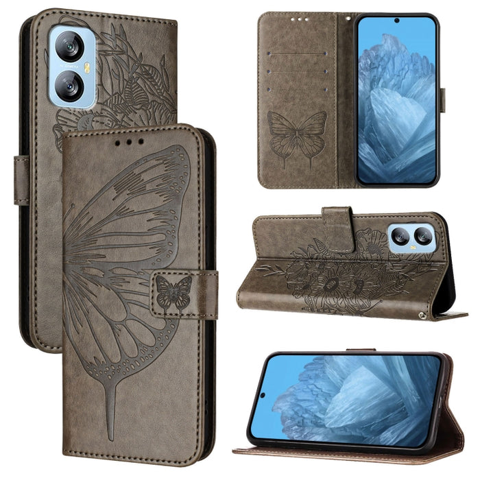 Embossed Butterfly Leather Phone Case, For Blackview A52