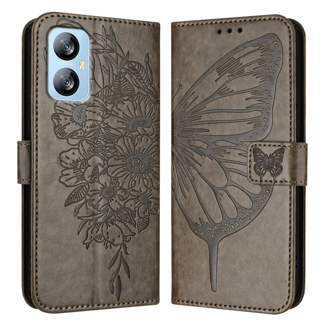 Embossed Butterfly Leather Phone Case, For Blackview A52