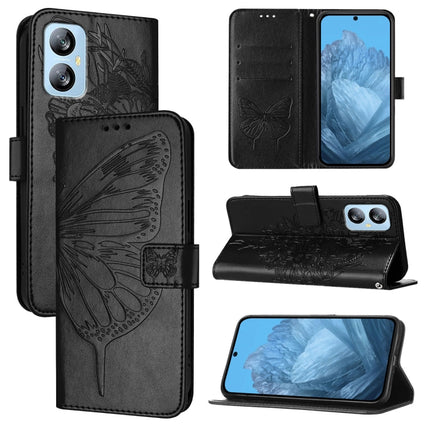 Embossed Butterfly Leather Phone Case, For Blackview A52