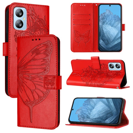 Embossed Butterfly Leather Phone Case, For Blackview A52