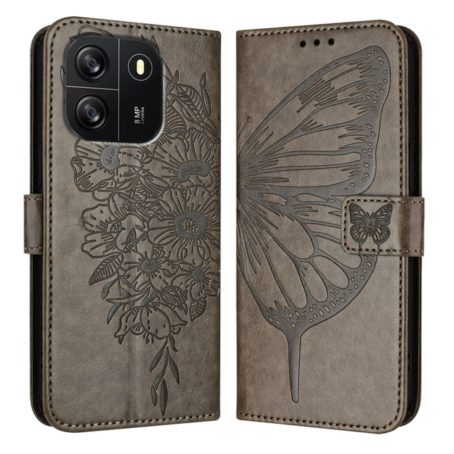 Embossed Butterfly Leather Phone Case, For Blackview Wave 6C, For Blackview Shark 8, For Blackview A53