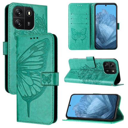 Embossed Butterfly Leather Phone Case, For Blackview Wave 6C, For Blackview Shark 8, For Blackview A53