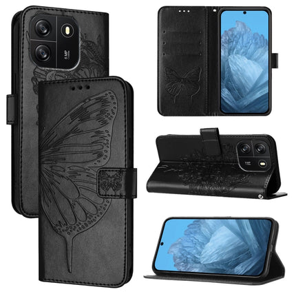 Embossed Butterfly Leather Phone Case, For Blackview Wave 6C, For Blackview Shark 8, For Blackview A53