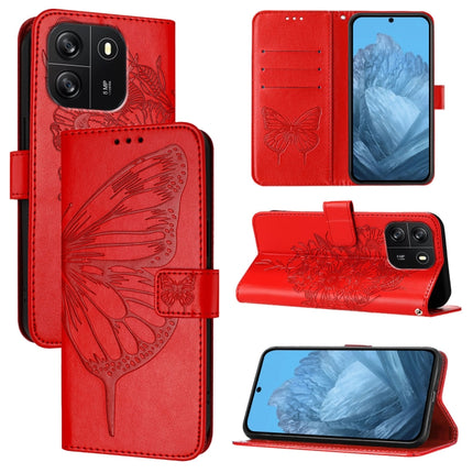 Embossed Butterfly Leather Phone Case, For Blackview Wave 6C, For Blackview Shark 8, For Blackview A53