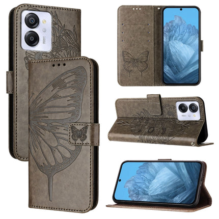 Embossed Butterfly Leather Phone Case, For Blackview Oscal Tiger 13, For Blackview Oscal Flat 1C, For Blackview Color 8
